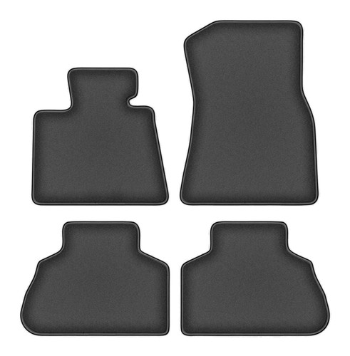 Jeu tapis velours graphite - de,
